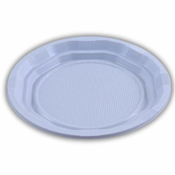 40 Small 7inch Classic White Plastic Plates
