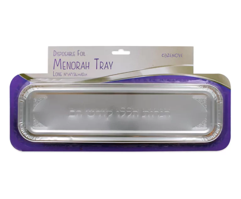 Long Menorah Foil Tray