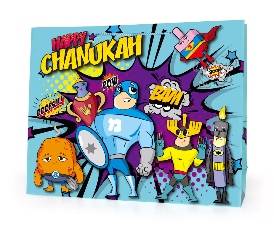 Happy Chanukah Large Kids Gift Bag