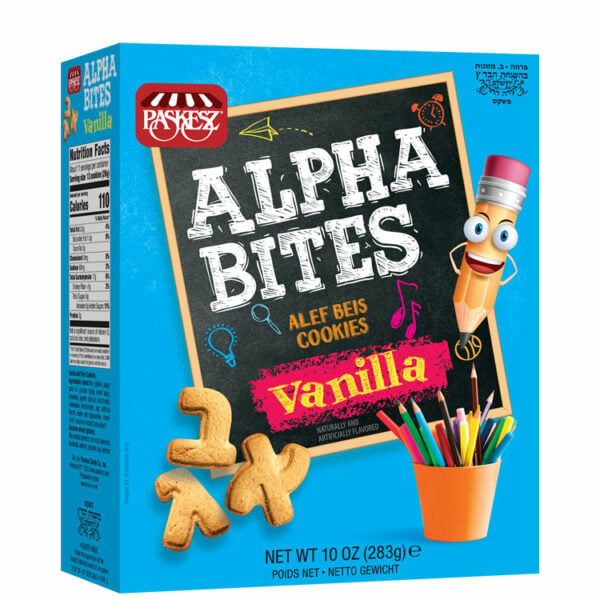 Paskesz Alpha Bites Vanilla Cookies Box