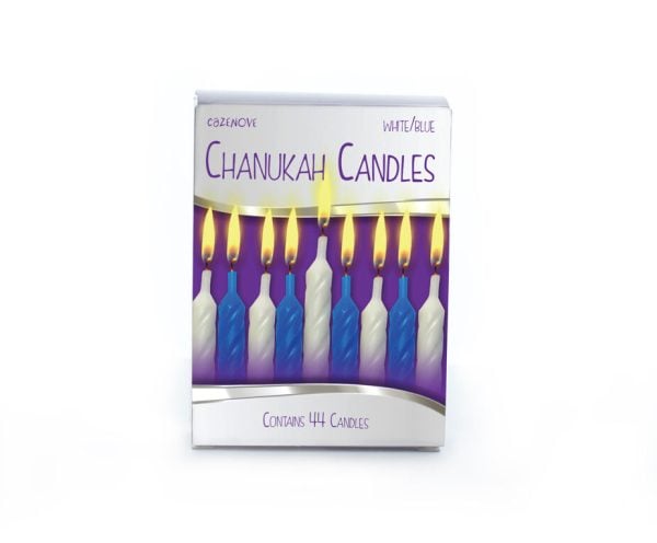 44 Chanukah Blue & White Candles