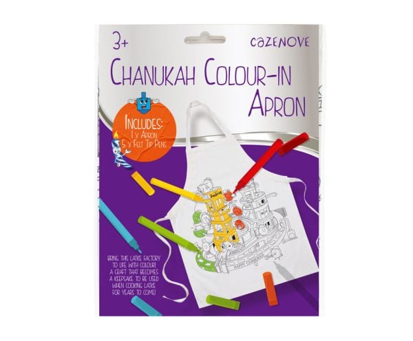 Chanukah Colour-In Apron