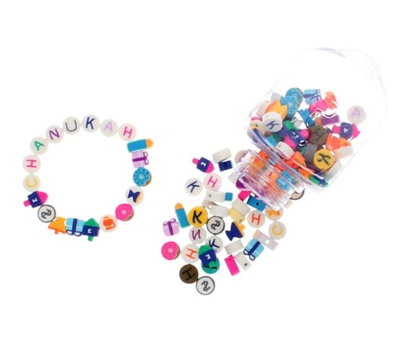 Chanukah Dreidel Beads (Approx 116 Beads)