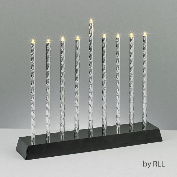 Diamond Cut Electric Menorah