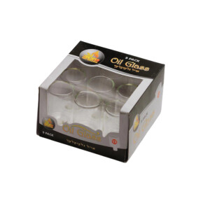 Ner Mitzvah 9 Small Oil Glass Cups