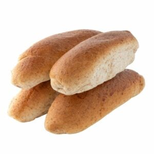 Just Baked 4 Spelt Wholemeal Hot Dog Rolls