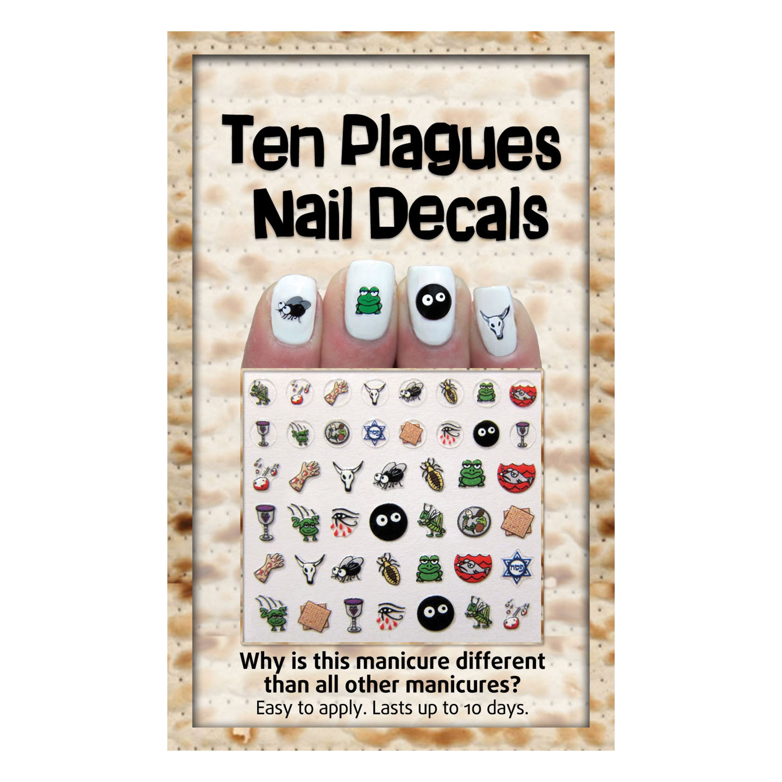 Ten Plagues Passover Nail Decals