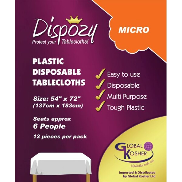 12 Dispozy Micro Tablecloths
