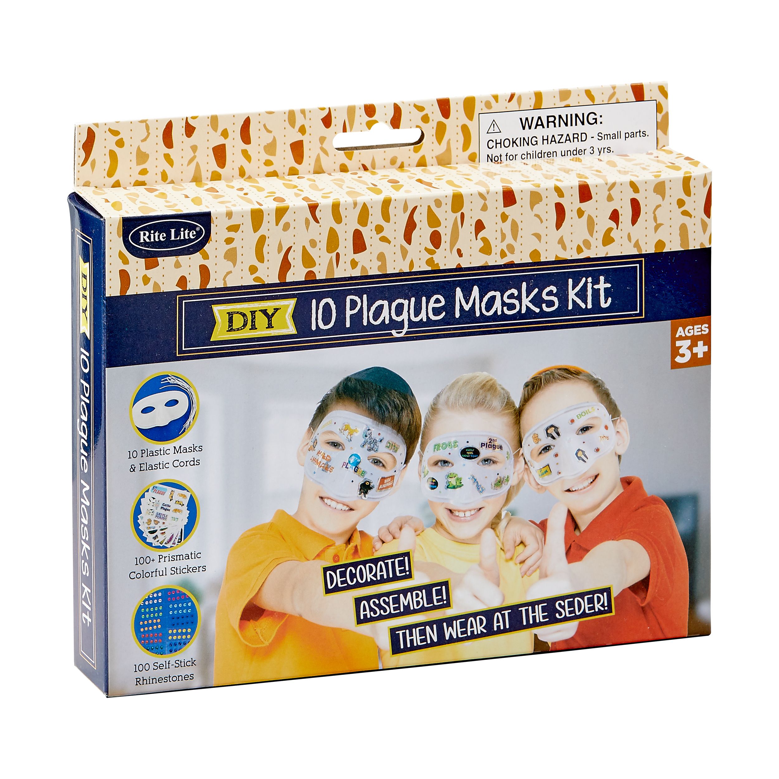 Passover 10 Plague Masks Kit