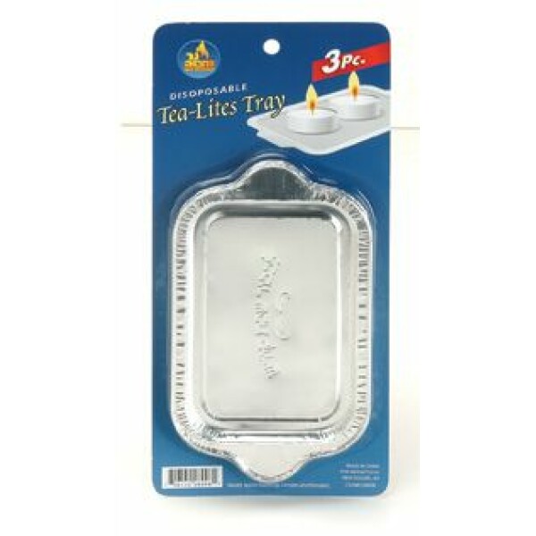 3 Disposable Tealight Trays