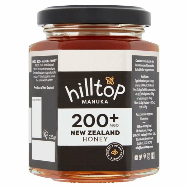 Hilltop Manuka MGO 200+ Honey in Jar