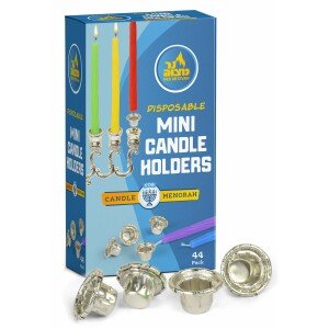 Ner Mitzvah Disposable Mini Holders for Chanukah Candles