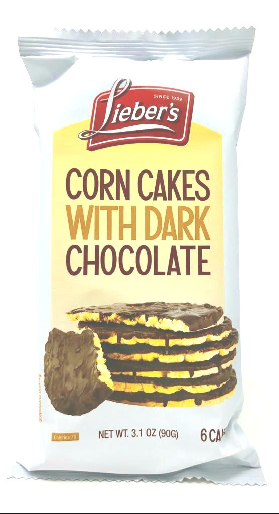 Liebers Parve Chocolate Coated Corn Cakes