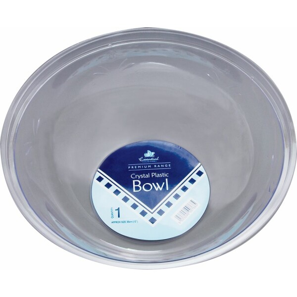 Round Clear Large 12" Bowl