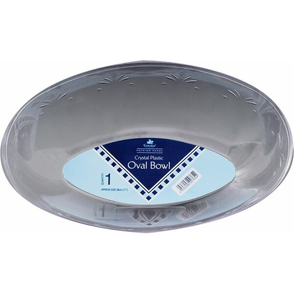 Oval Clear 11" Bowl