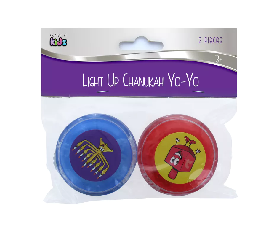 2 Light Up Chanukah LED Yo-Yo