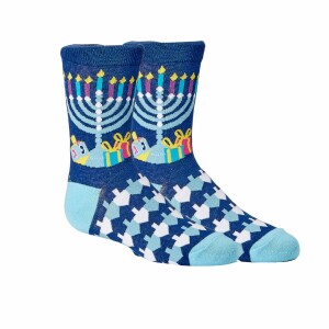 Chanukah Ugly Sweater Youth Crew Socks