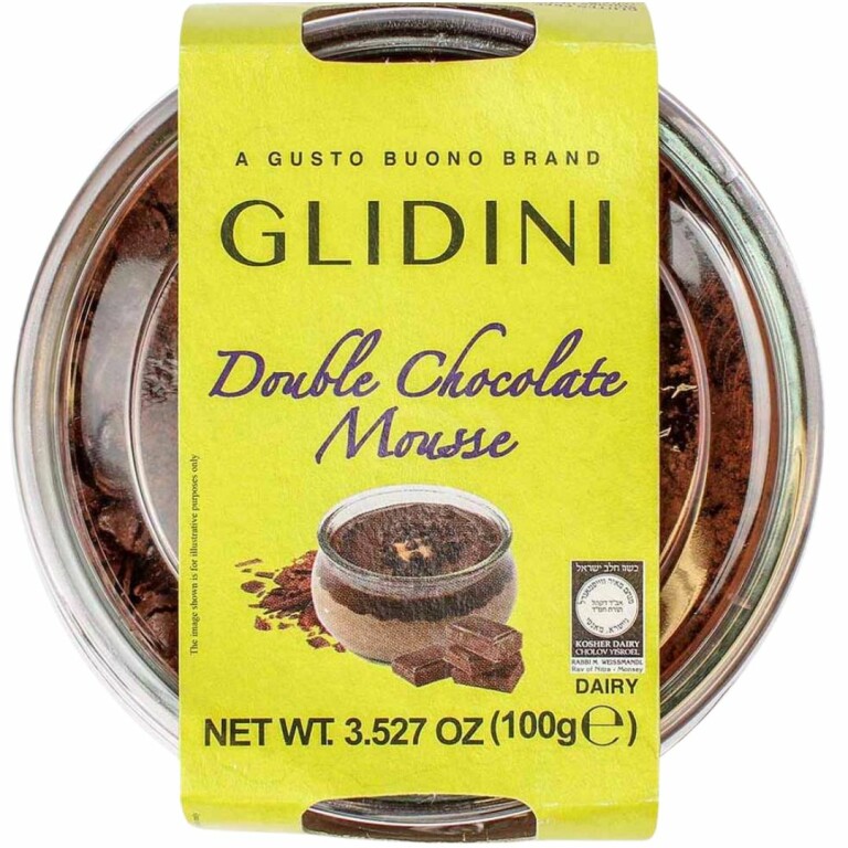 Glidini Milky Chocolate Mousse Cup, creamy kosher dessert with rich chocolate, perfect for Shabbat or celebrations