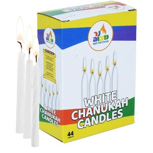 44 White Chanukah Candles
