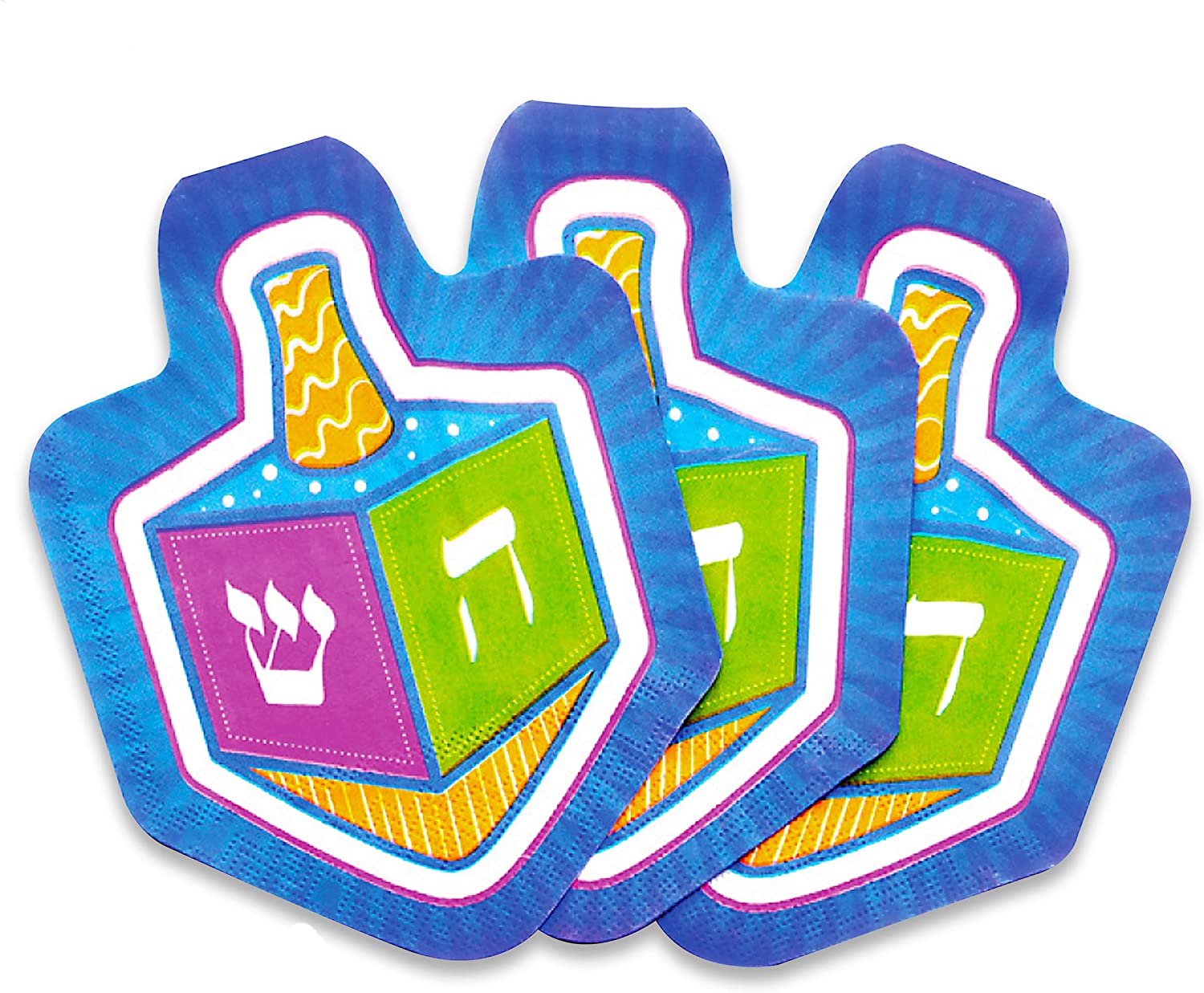 10 Dreidel Shaped Napkins
