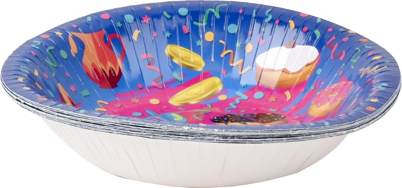 10 Chanukah Paper Soup Plates