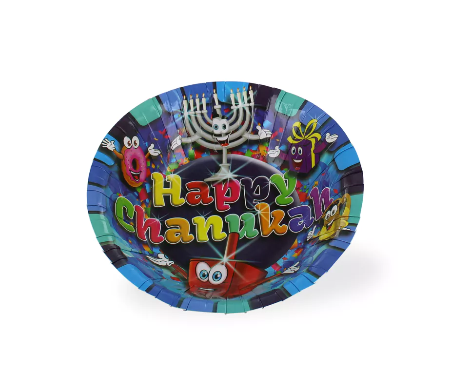 Happy Chanukah Party Paper Bowls