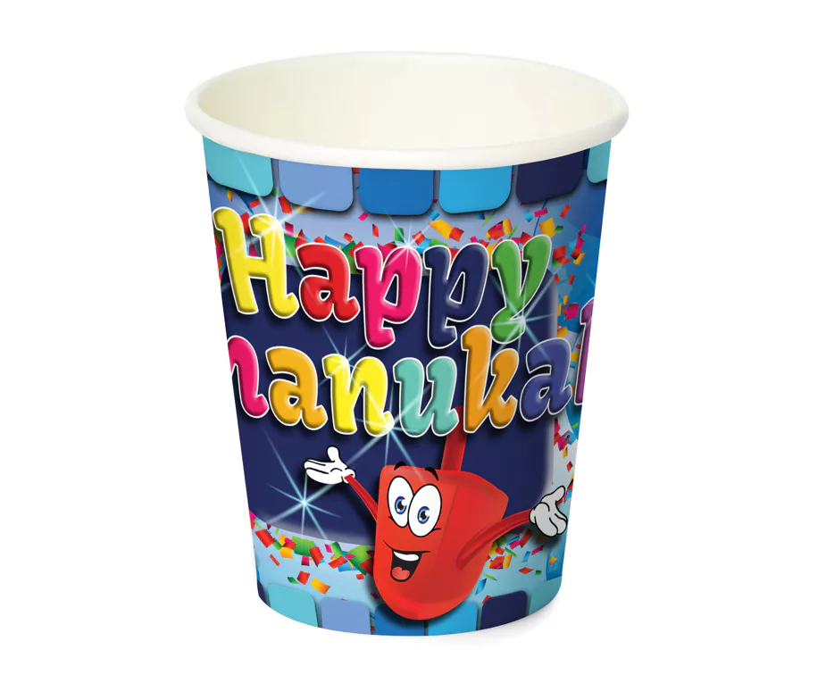 Happy Chanukah Party Paper Cups