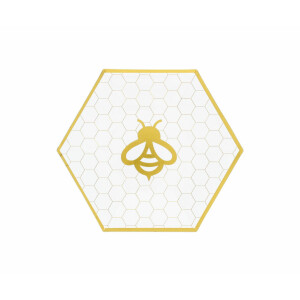 10 Rosh Hashanah Bee 7.5" Paper Plate