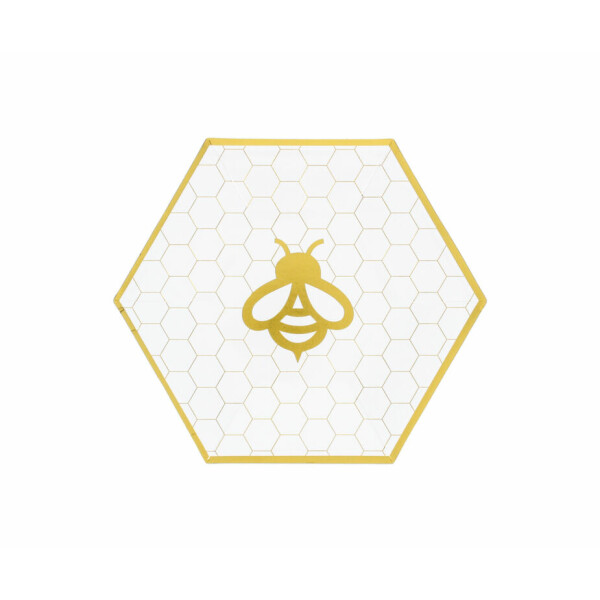 10 Rosh Hashanah Bee 7.5" Paper Plate