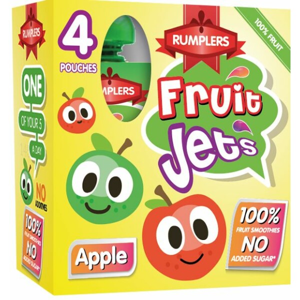 Rumplers Fruit Jet Apple Pouches