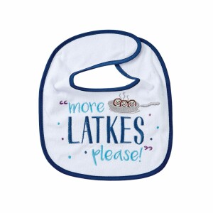 More Latkes Please Chanukah Bib