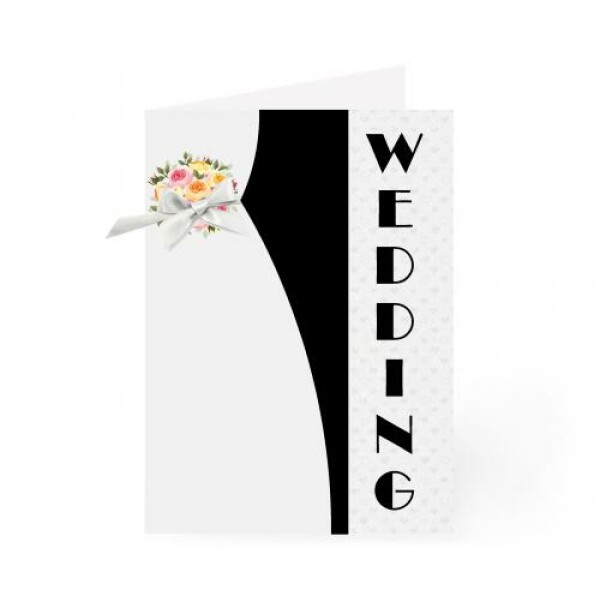 Mazel Tov Flower Wedding Card