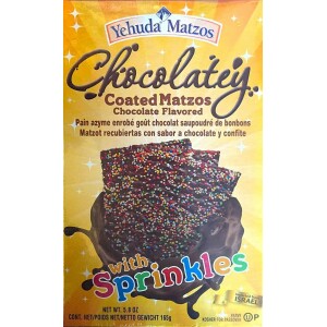 Yehuda Chocolate Covered Matzos with Sprinkles Kosher for Pesach 2026 UK