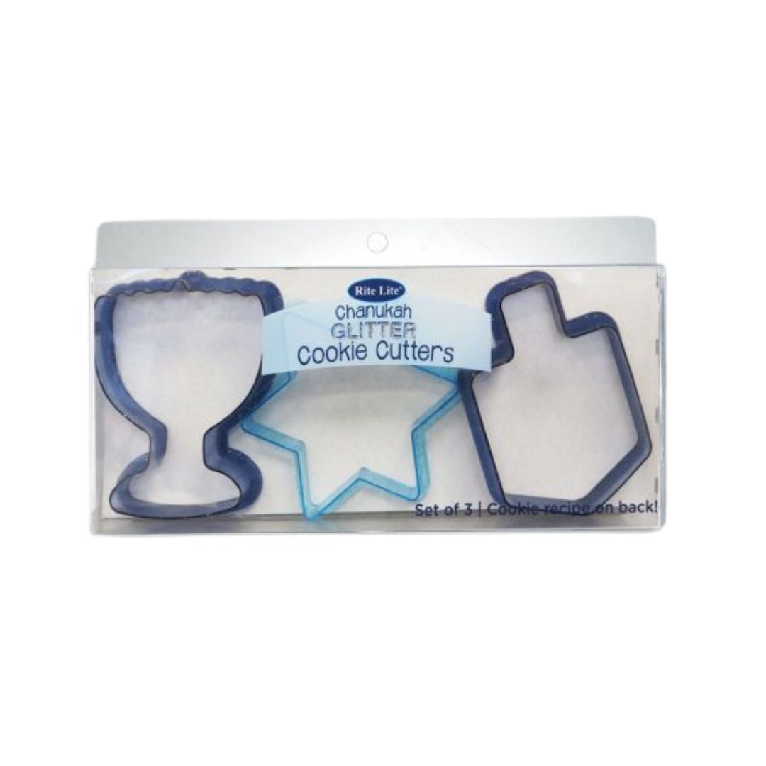 3 Chanukah Glitter Cookie Cutters
