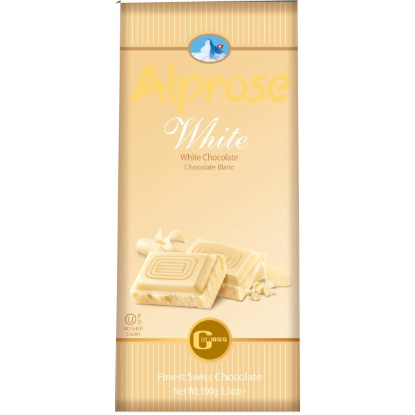 Alprose Swiss White Milk Chocolate Bar