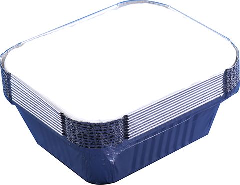 10 x Portion Size Foil Containers (With Lids)