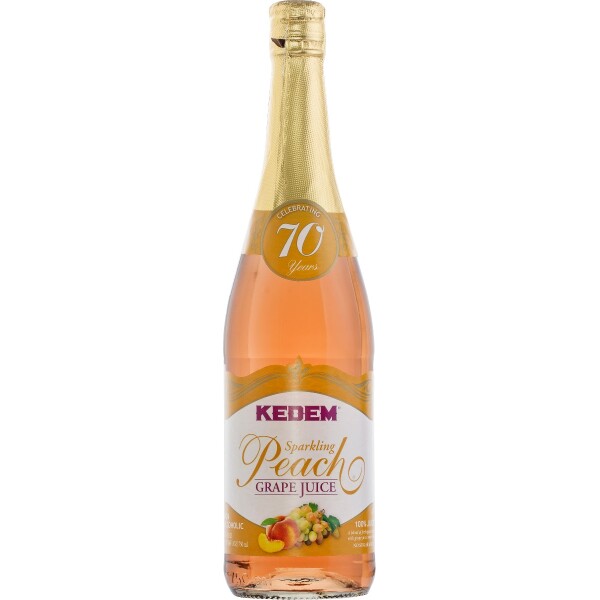 Kedem Sparkling Peach Grape Juice