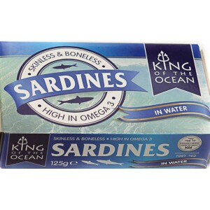 King of the Ocean Skinless & Boneless Sardines In Water, King of Ocean Sardines in Water
