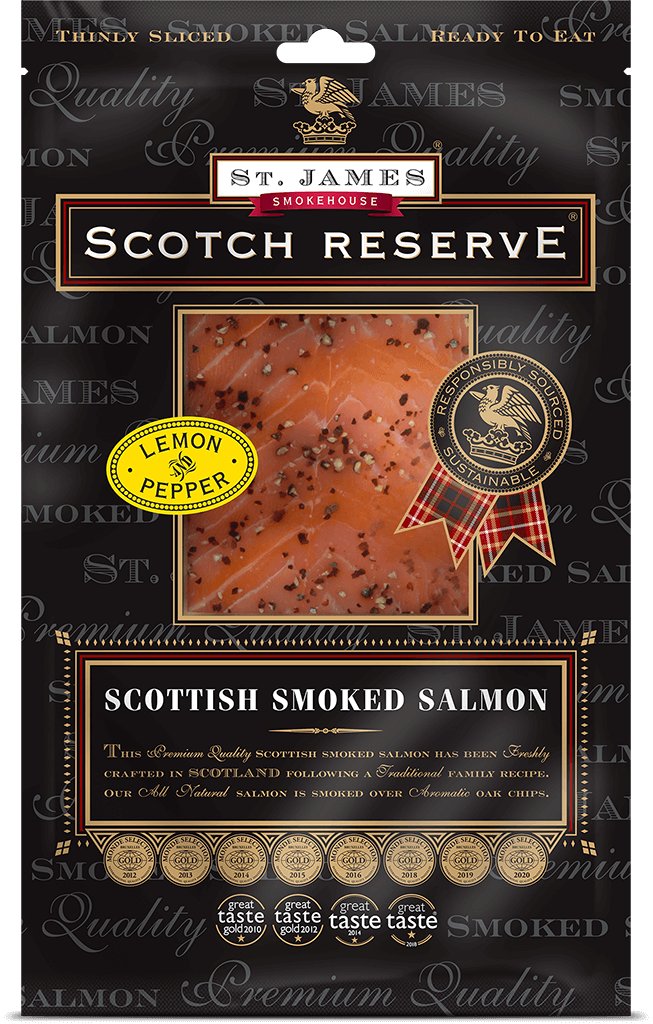 St James Lemon & Pepper Smoked Salmon