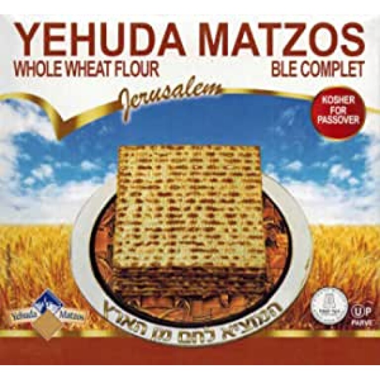 Yehuda Whole Wheat Matzos Kosher for Pesach 2026 UK – Healthy Passover Matzah