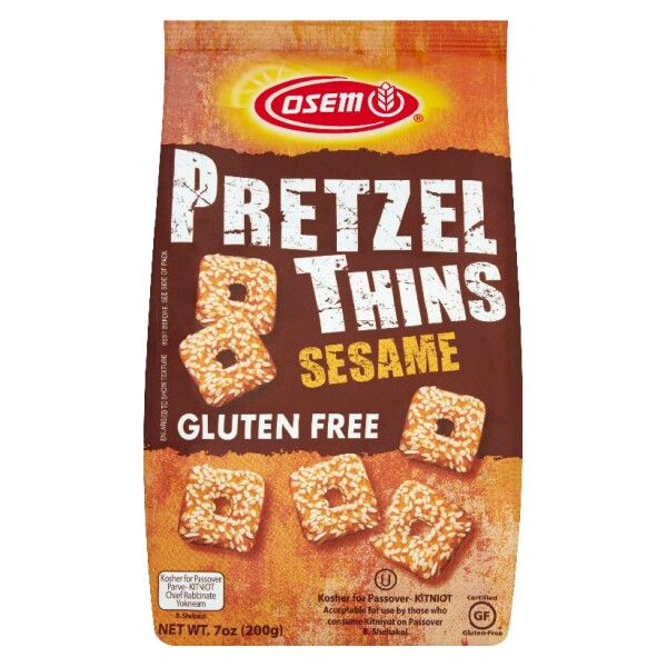Osem Gluten Free Pretzel Thins with Sesame