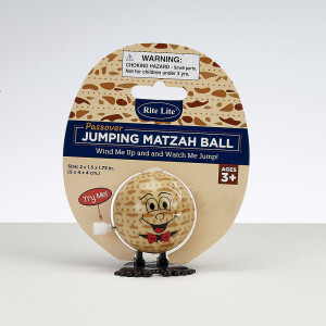 Passover Jumping Matzah Ball on Card
