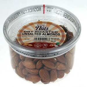 World of Nuts Dry Roasted Unsalted Almonds