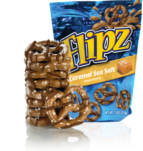 Flipz Caramel Sea Salt Covered Pretzels