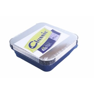 10 x 9x9 Foil Containers (NO LIDS)