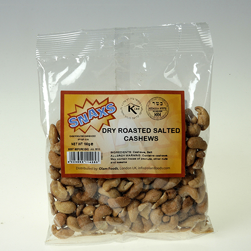Snax Roasted Salted Cashews | Sabeny