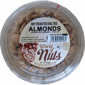 World of Nuts Dry Roasted Salted Almonds