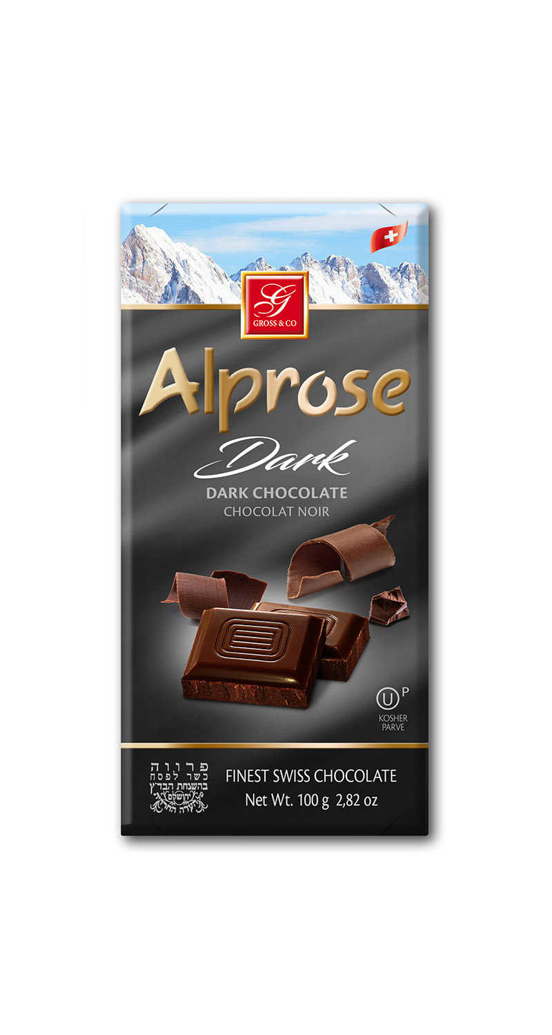 Alprose Passover Swiss Dark Chocolate Bar
