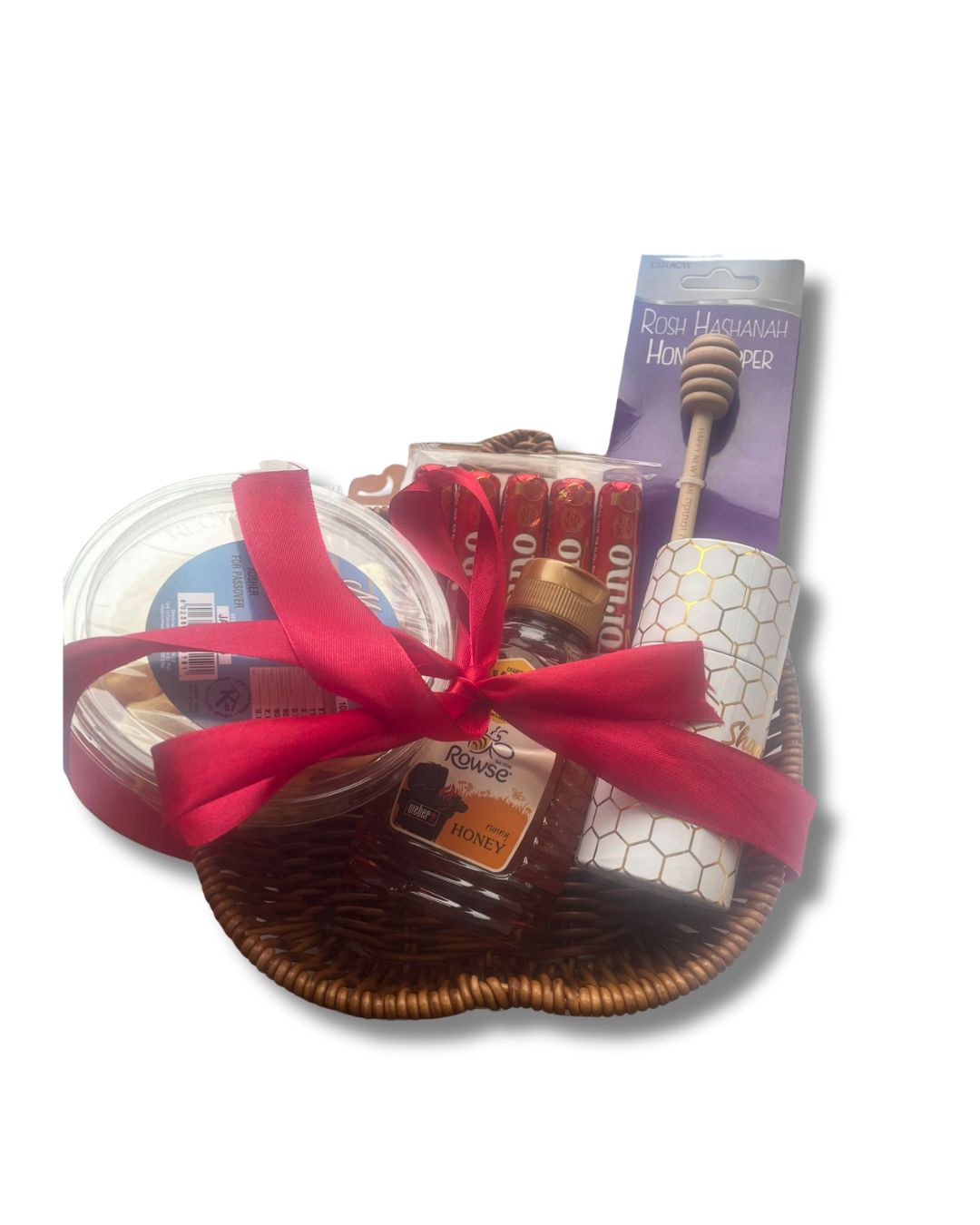 Apple Shaped Nosh Worthy Rosh Hashanah Gift Basket