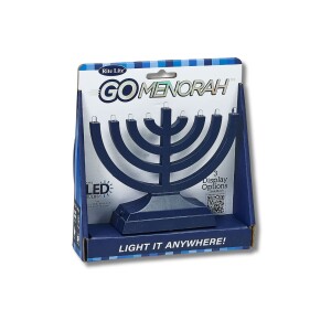 Electric Navy Large Go Menorah